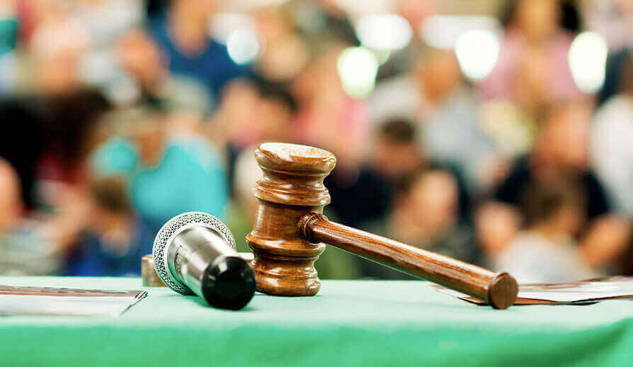 Gavel & Microphone for Auction